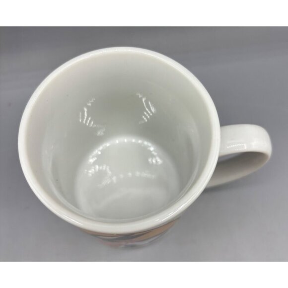 Vtg Porcelain Bunny Carrot Print Mug Coffee Tea - Picture 2 of 5